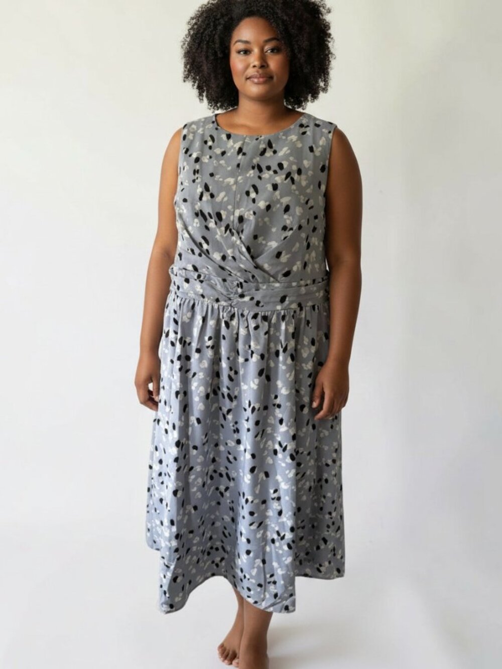 👗 BloomChic Printed Midi Dress | Size 1X